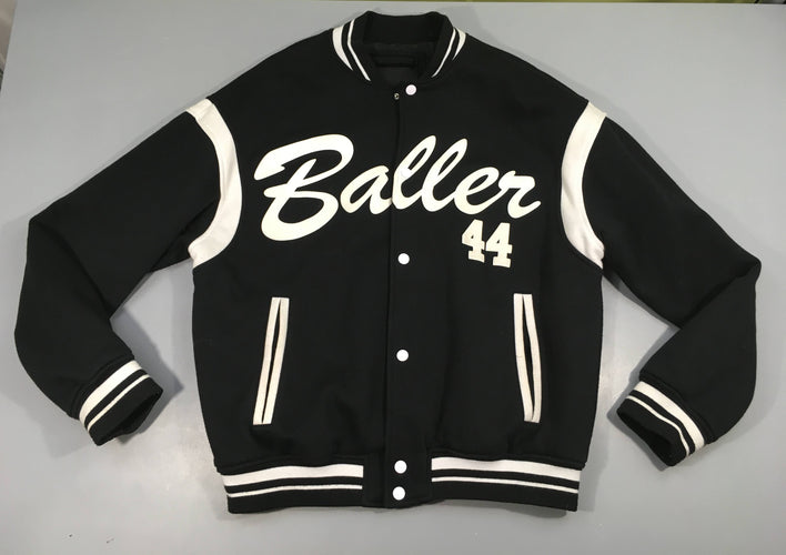 Sweat blouson noir Baller, un peu bouloché, moins cher chez Petit Kiwi