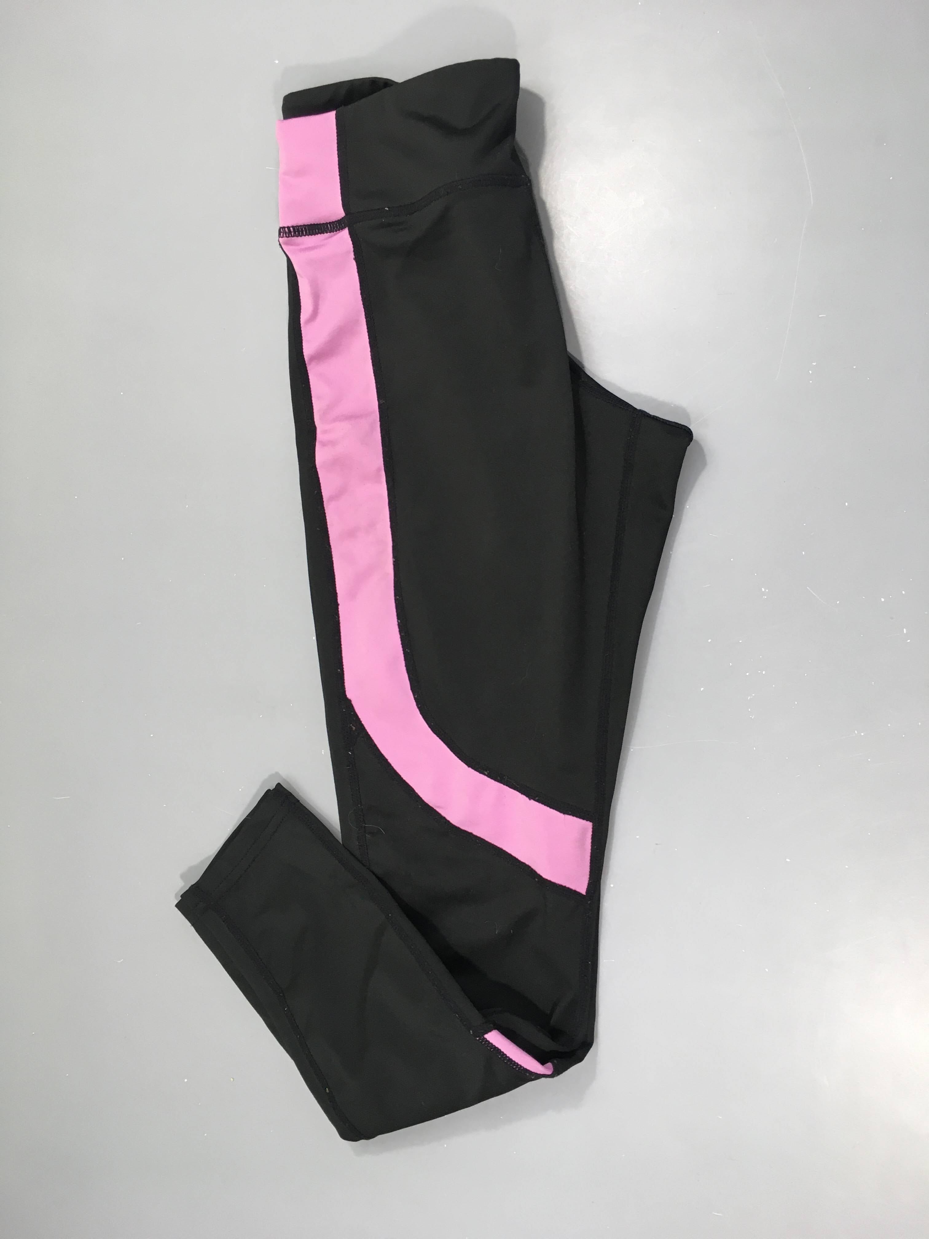 Legging de sport noir lilas