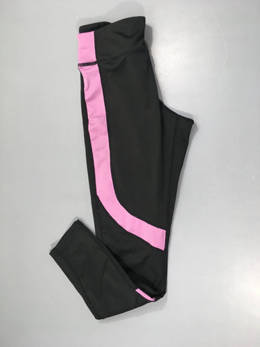 Legging de sport noir lilas, moins cher chez Petit Kiwi