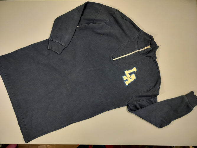 Robe sweat ml  bleue "LA", intérieur chaud. 80% coton 20% polyester, moins cher chez Petit Kiwi