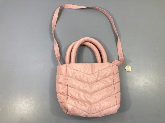 Petit sac cabas matelassé rose, moins cher chez Petit Kiwi