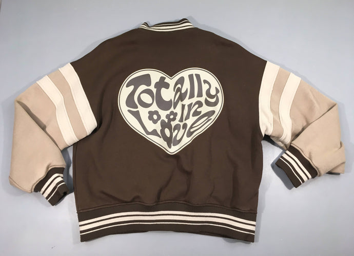 Sweat blouson brun TW Tally Weijl, bouloché, moins cher chez Petit Kiwi