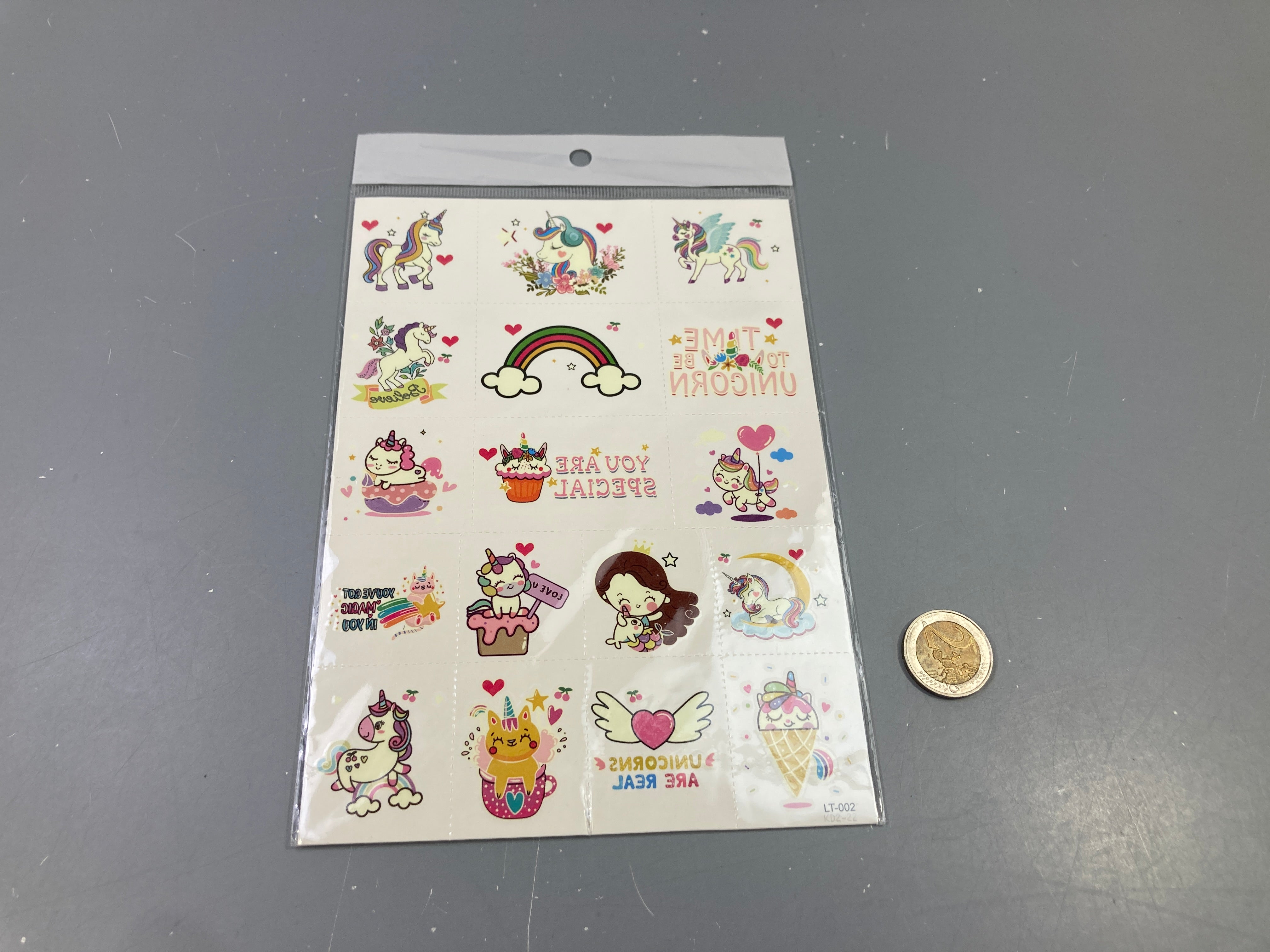 Neuf-Tempora.iresTattoos Stickers Licornes
