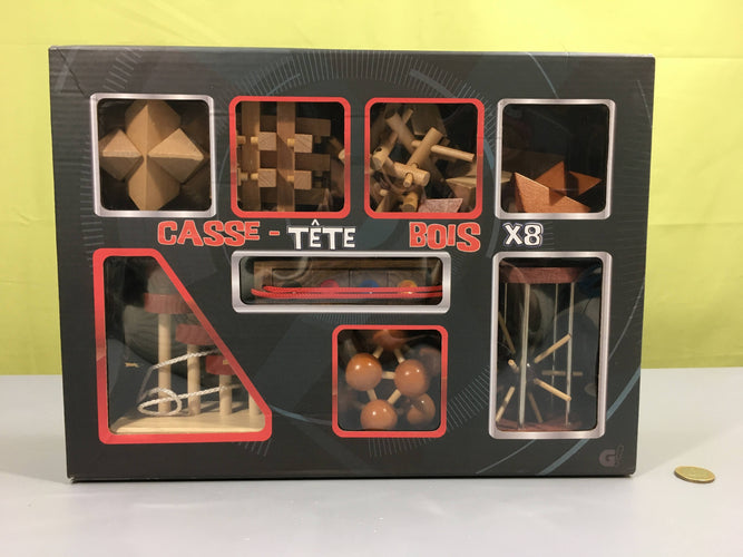 Casse-tête bois x8, moins cher chez Petit Kiwi
