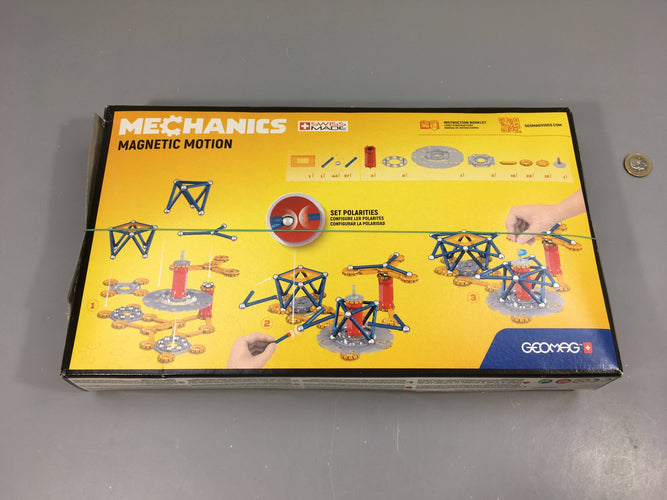 Geomag+ Mechanics Magnetic motion 146 pcs +7a Complet Boite abimée, moins cher chez Petit Kiwi