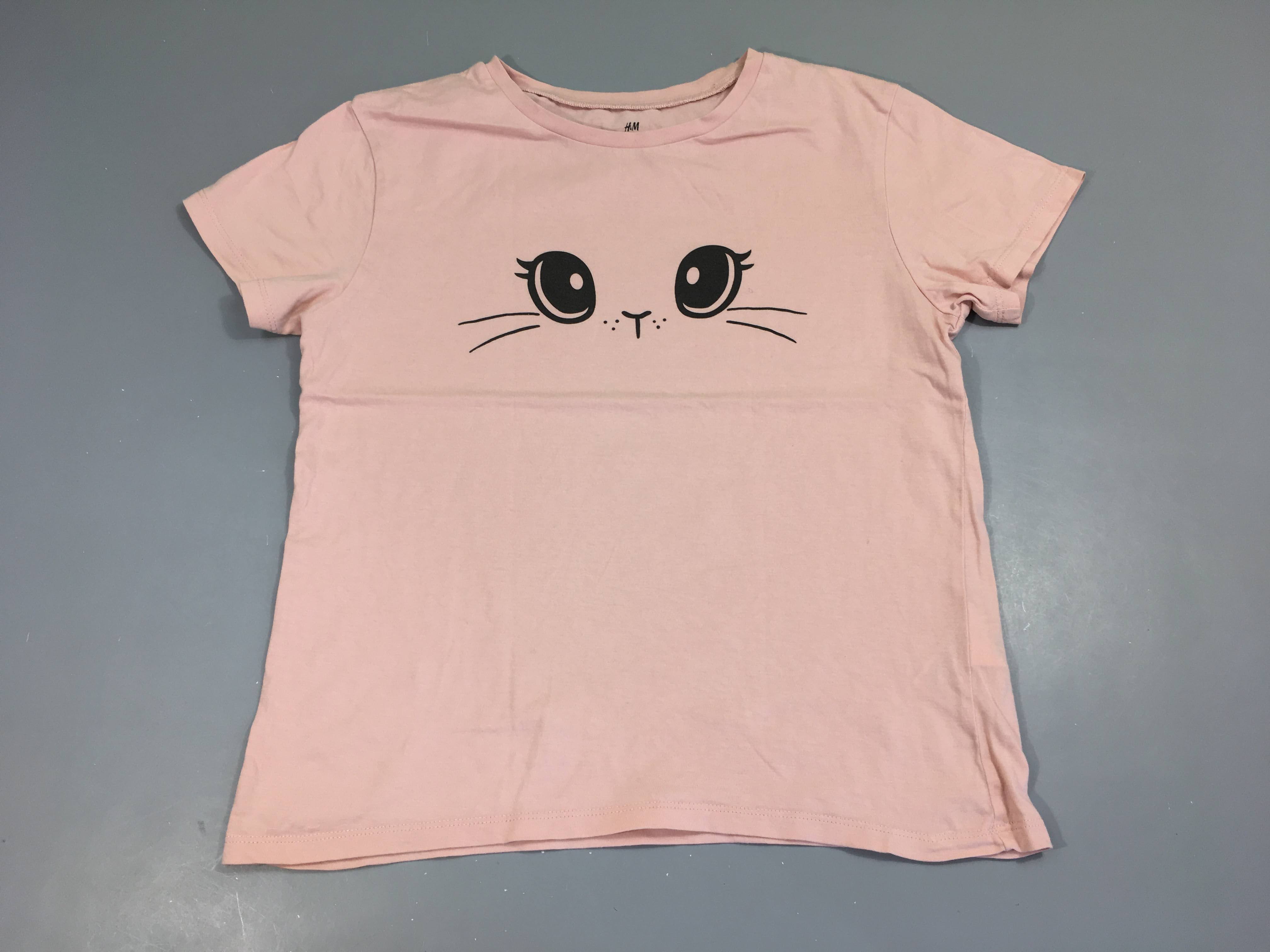 T-shirt m.c rose chat