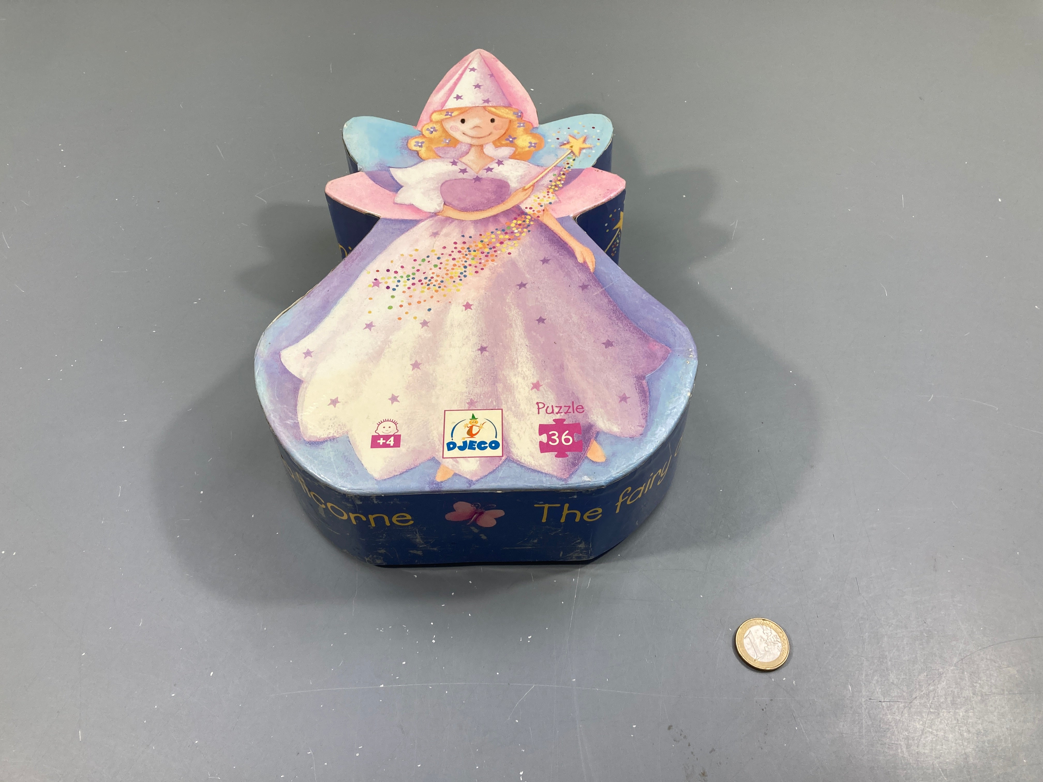 Puzzle La fée et la licorne 36 pcs Complet! +4a Boite décolorée et un peu abimée