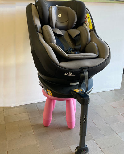 Parfait état-Siège-auto pivotant Joie Spin 360° Groupe 0+/1 de la naissance (avec le réducteur nveau né)  à 18 kg-Dos route de 0 à 9kg (9mois environ) Face route de 9 à 18Kg, moins cher chez Petit Kiwi