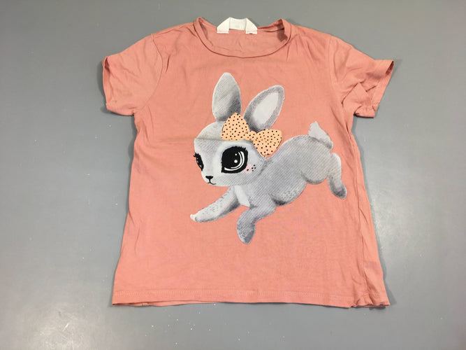 T-shirt m.c orangé lapin, moins cher chez Petit Kiwi