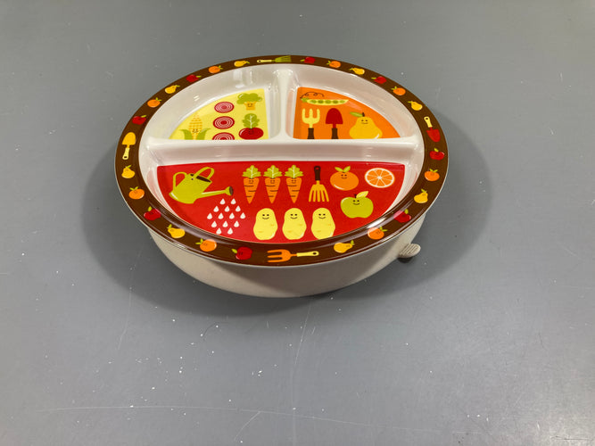 Assiette avec ventouse légumes Sugar booger, moins cher chez Petit Kiwi