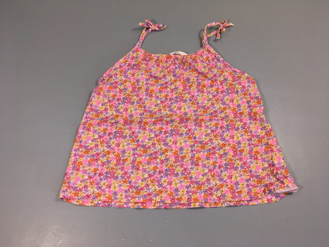 T-shirt fines bretelles fleuri multicolore, moins cher chez Petit Kiwi