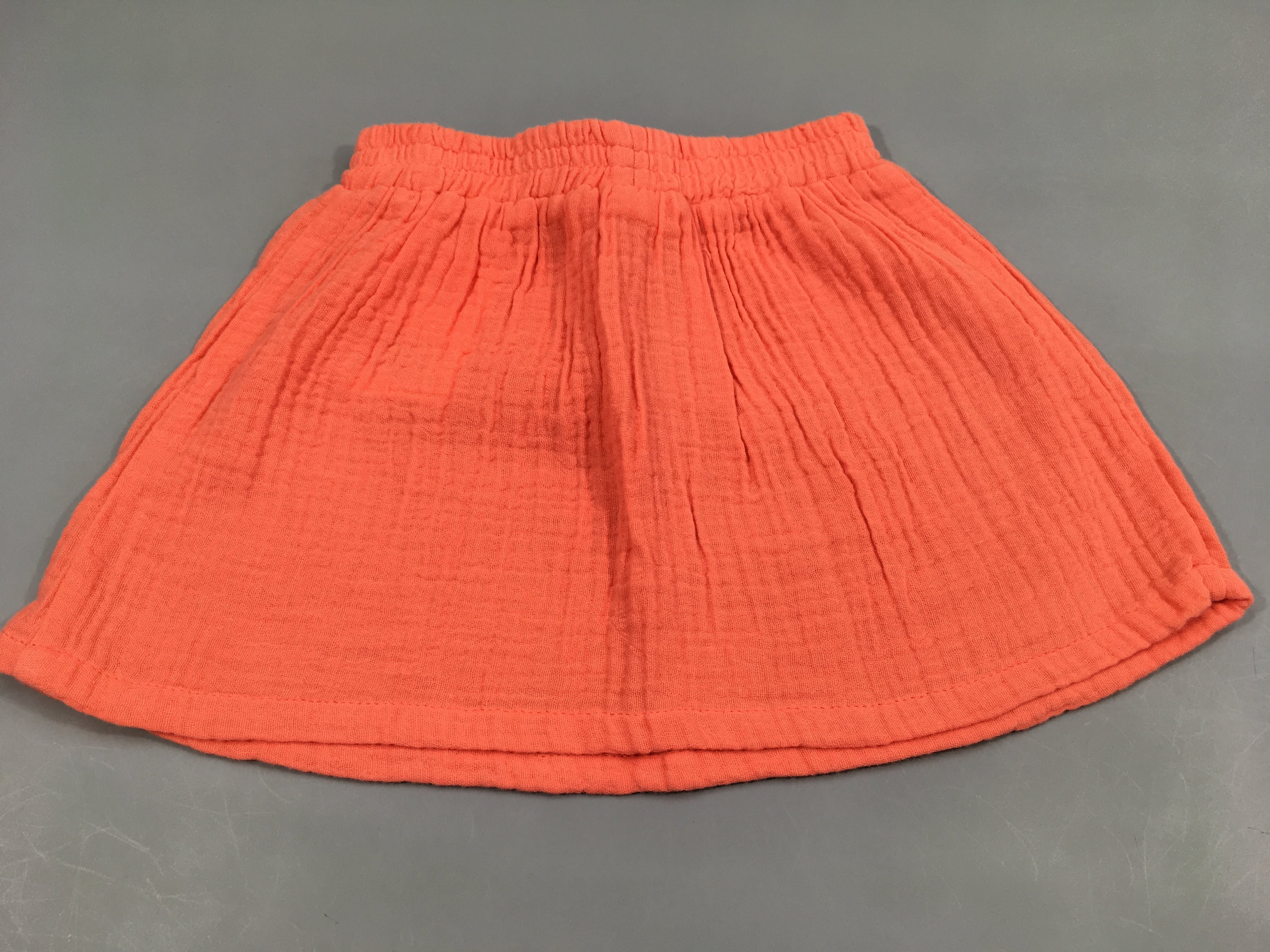 Jupe gaze de coton corail