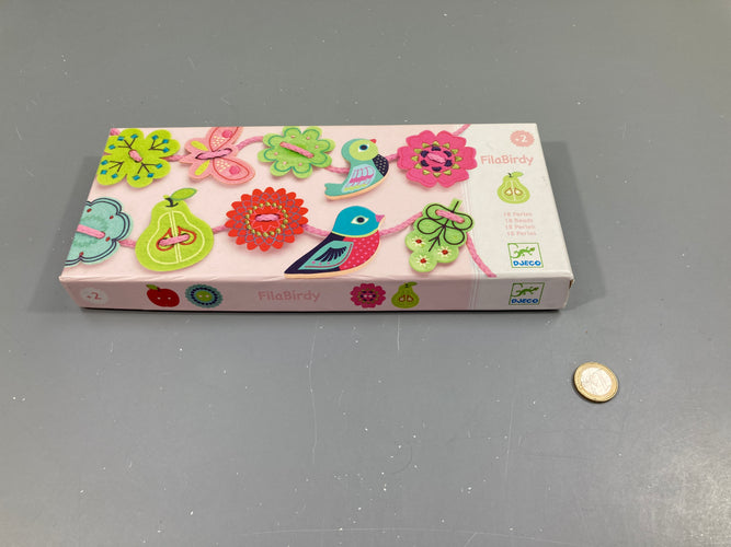 FilaBirdy, jeu de perles à enfiler en feutre 2+, boite abimée - complet, moins cher chez Petit Kiwi