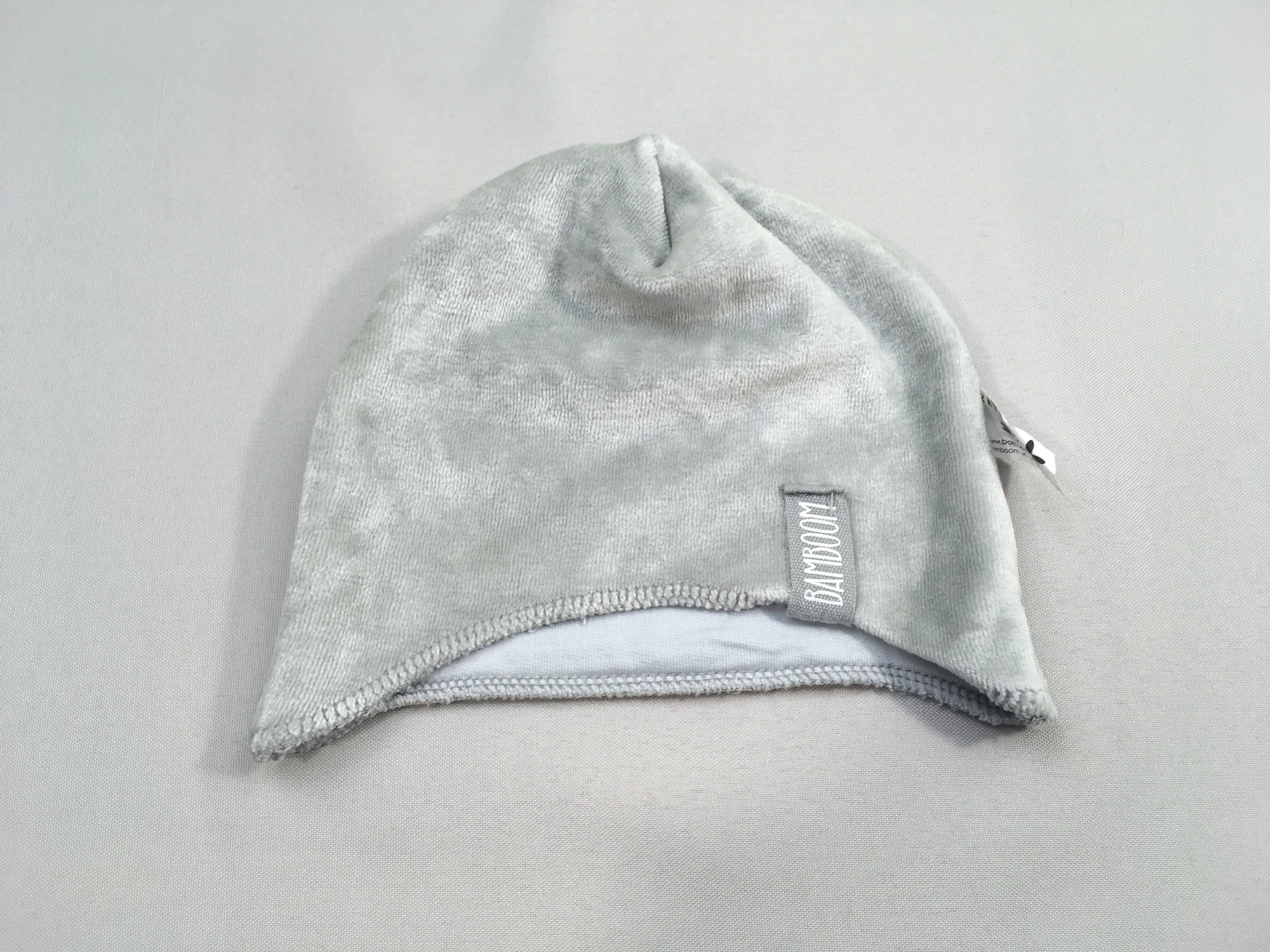 Bonnet velours gris Bamboom