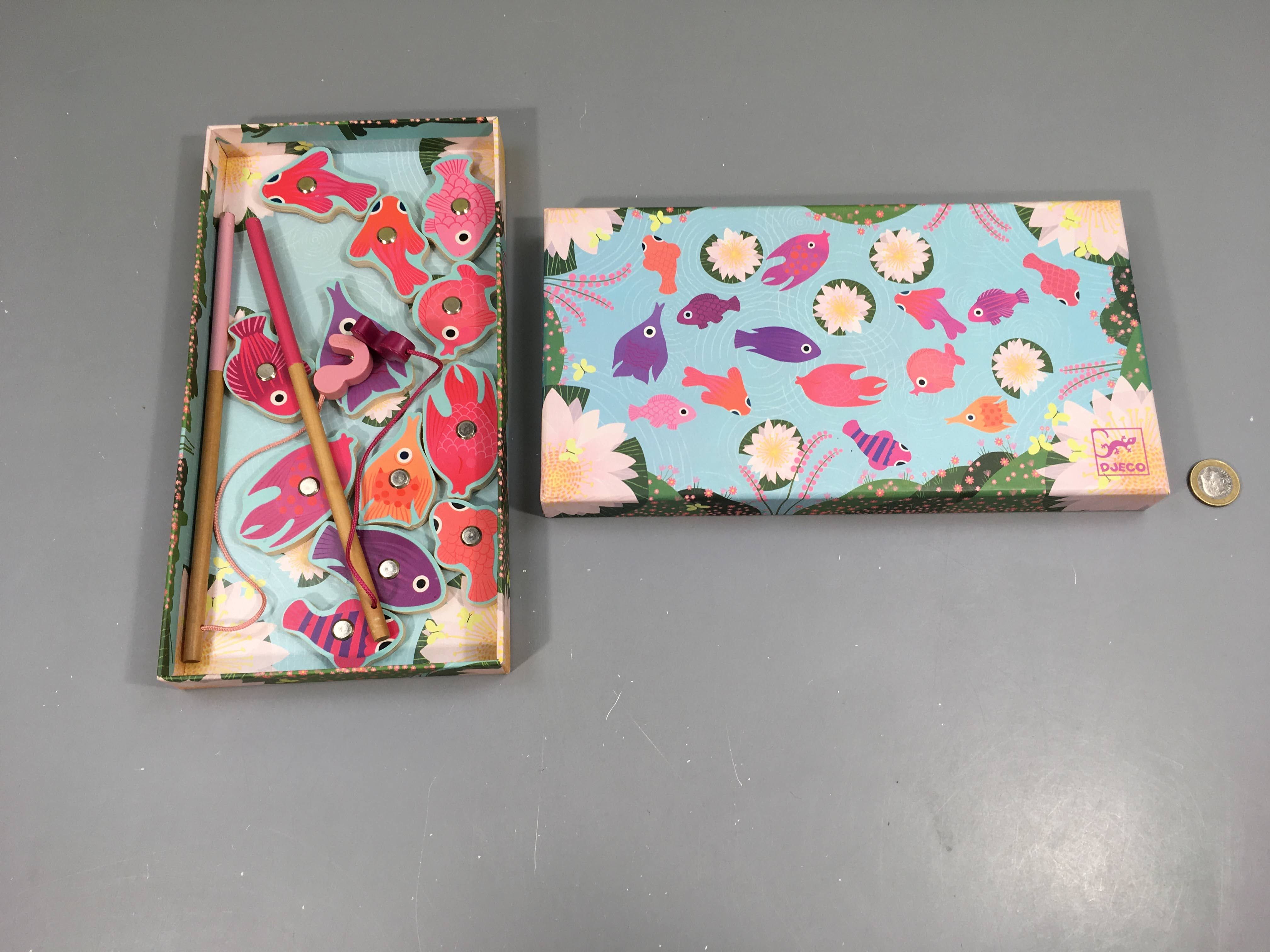 Jeu de pêche en bois magnétique - complet