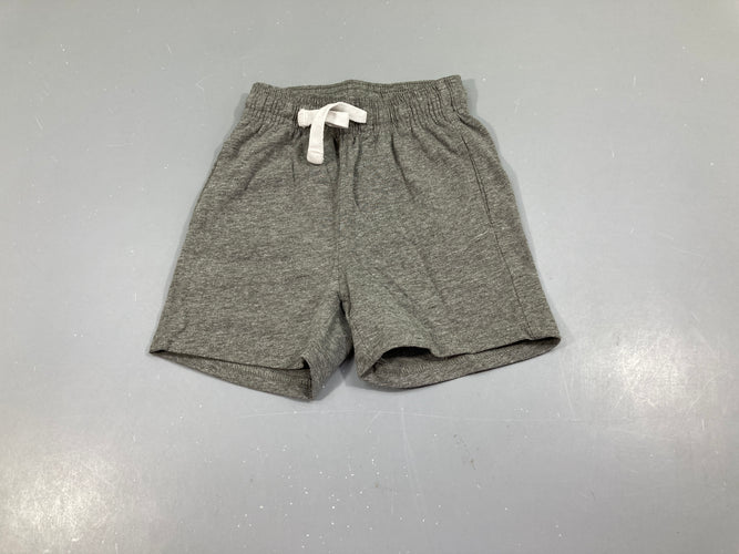 Short jersey gris chiné, moins cher chez Petit Kiwi