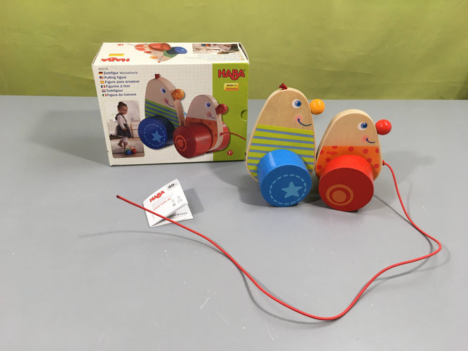 Figurines à tirer, drôles de bonhommes, +12m, moins cher chez Petit Kiwi