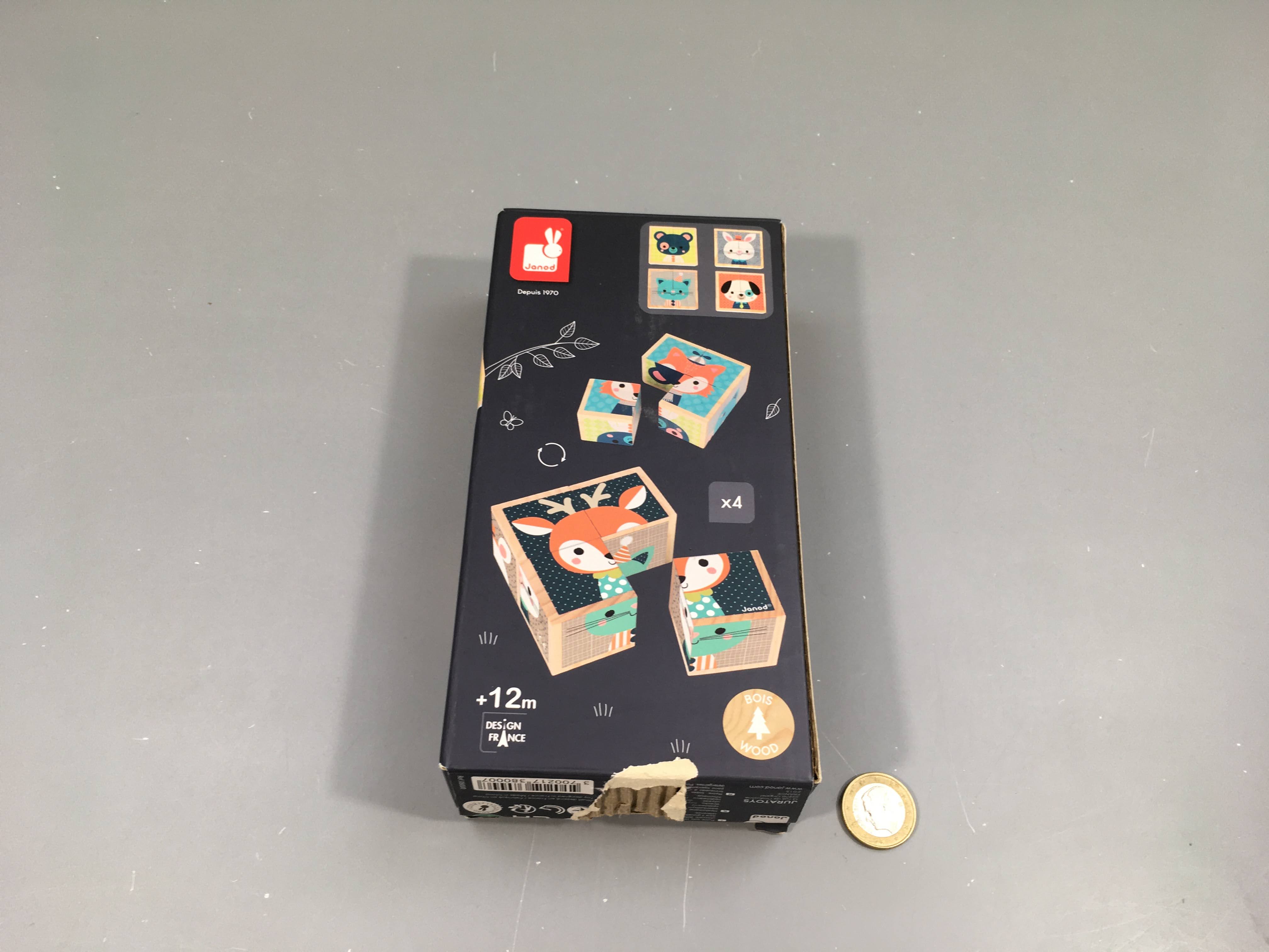 Mes premiers cubes, +12m, boite abîmée