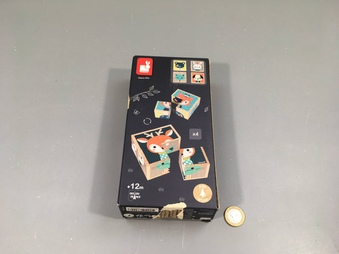 Mes premiers cubes, +12m, boite abîmée, moins cher chez Petit Kiwi