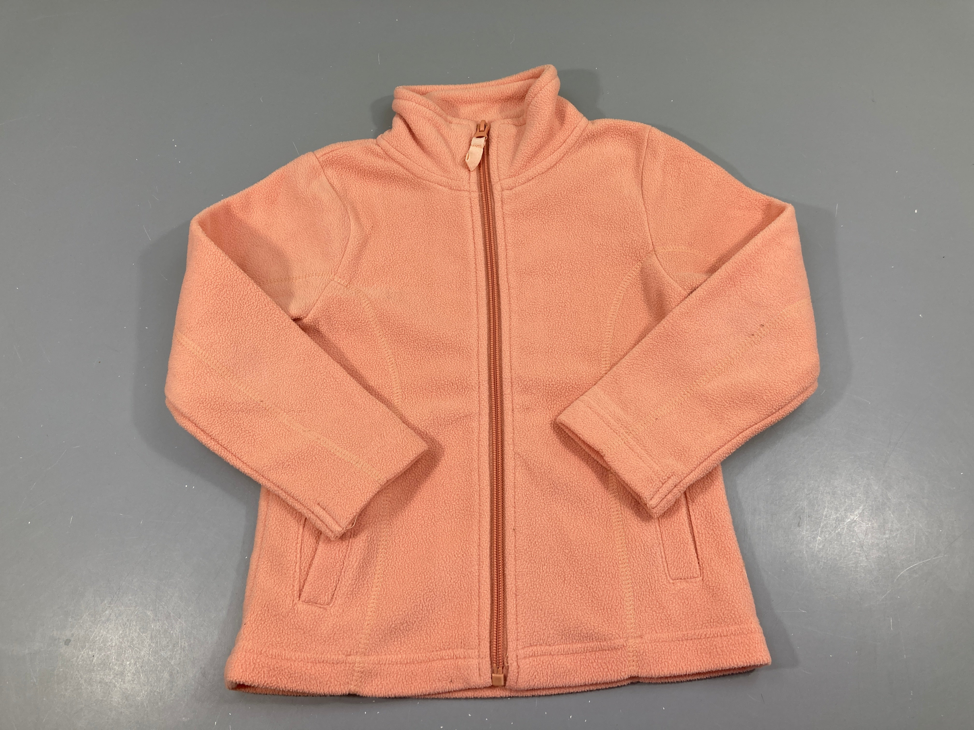 Polar zippé orange clair