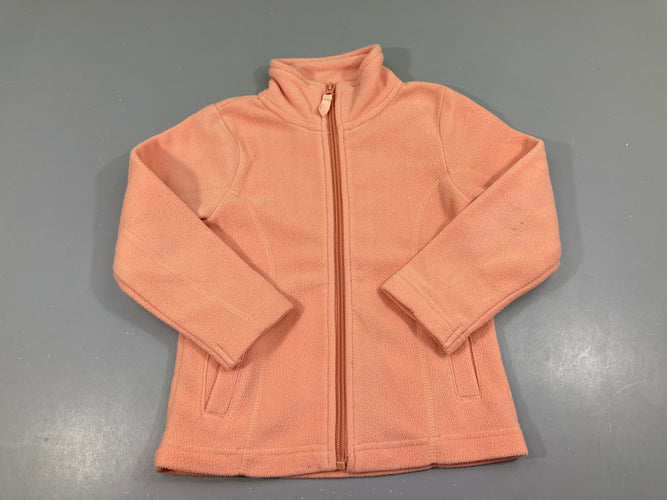Polar zippé orange clair, moins cher chez Petit Kiwi
