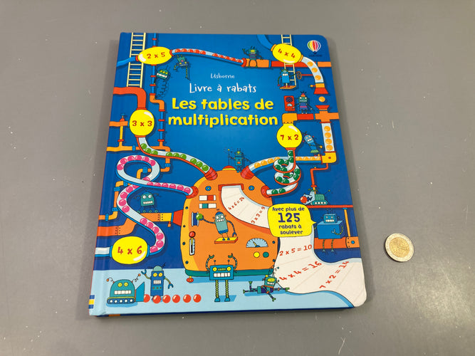 Livre à rabats-Les tables de multipication, moins cher chez Petit Kiwi