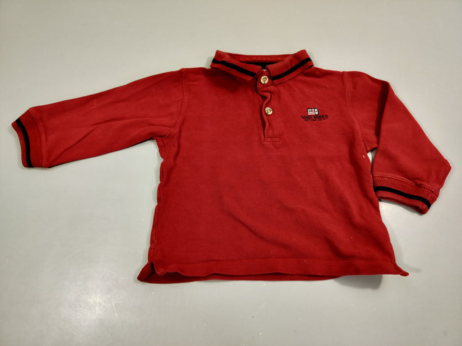 Polo ml bordeaux 100% coton, moins cher chez Petit Kiwi