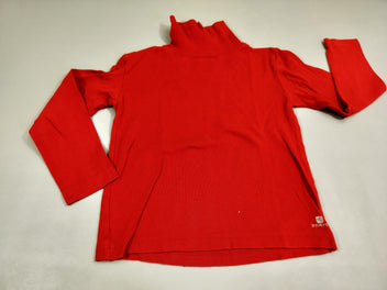 T-shirt m.l col roulé rouge