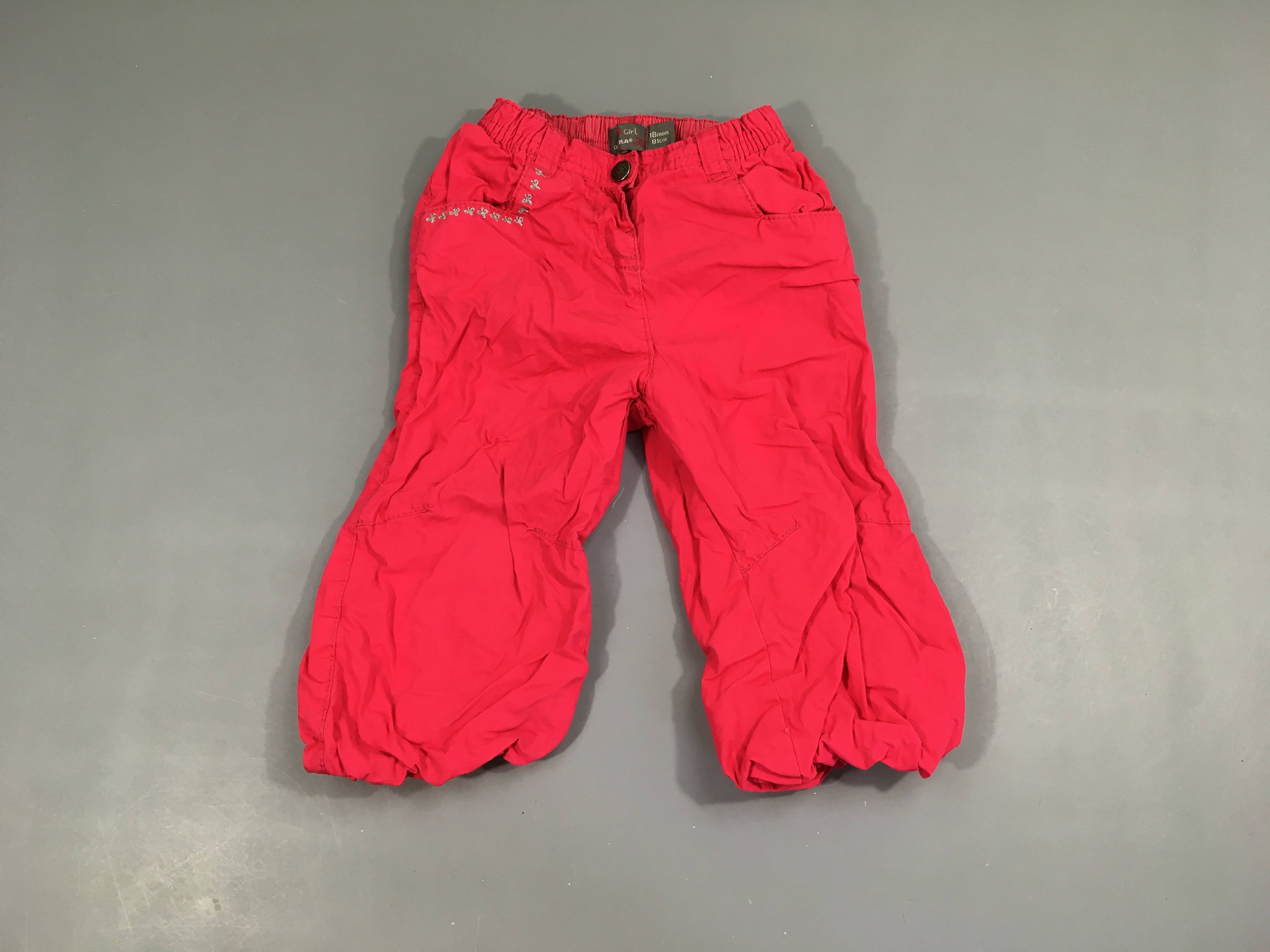 Pantalon boule rose doublé polar
