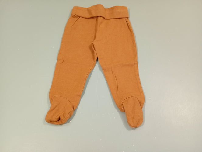 Pantalon à pied jersey camel, moins cher chez Petit Kiwi