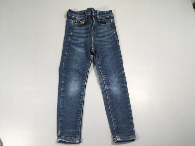 Jean skinny bleu foncé, moins cher chez Petit Kiwi