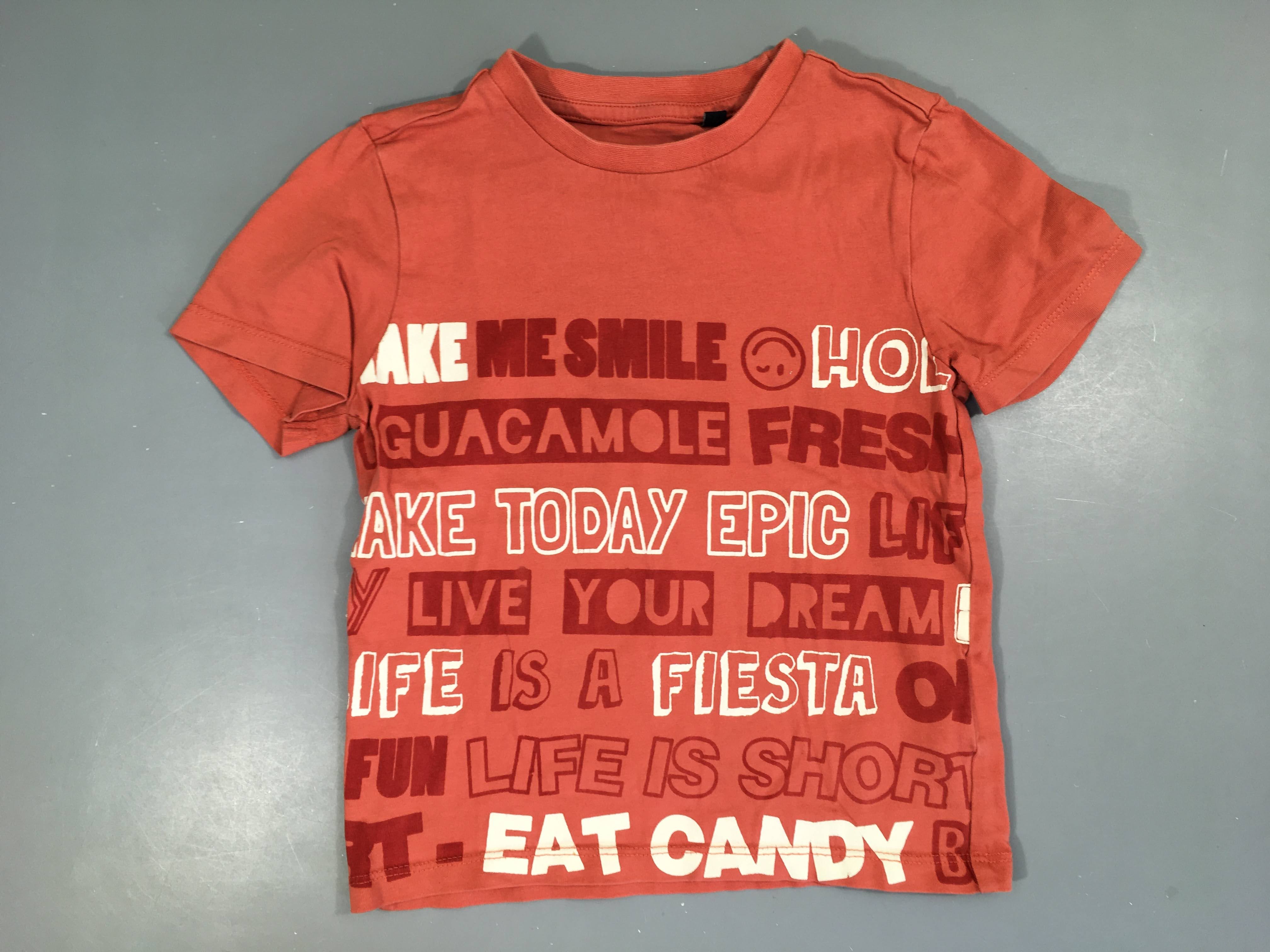 T-shirt m.c orange s.mile