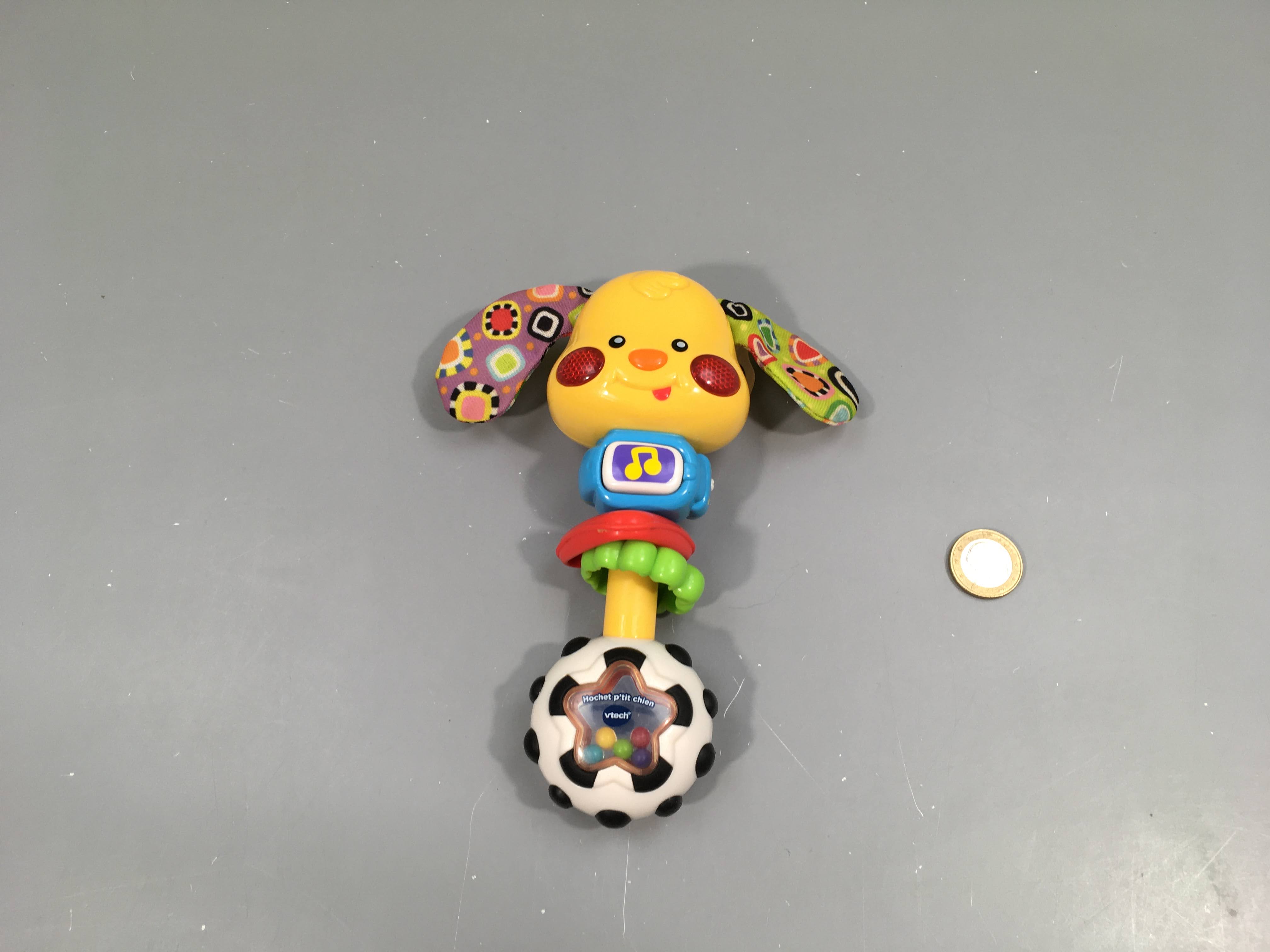 P'tit chien, hochet parlant, musical et lumineux