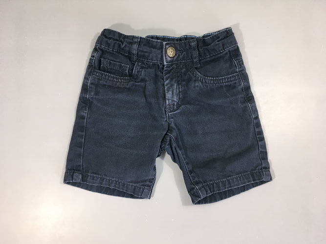 Bermuda bleu foncé, moins cher chez Petit Kiwi