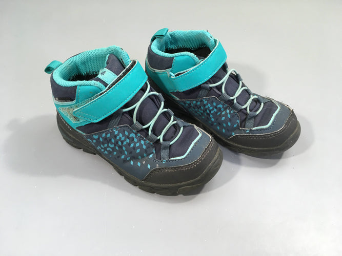Bottines de randonnée bleu, MH120, 30, moins cher chez Petit Kiwi