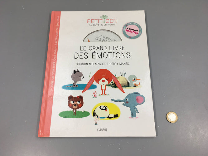 Le grand livre des émotions + CD, moins cher chez Petit Kiwi