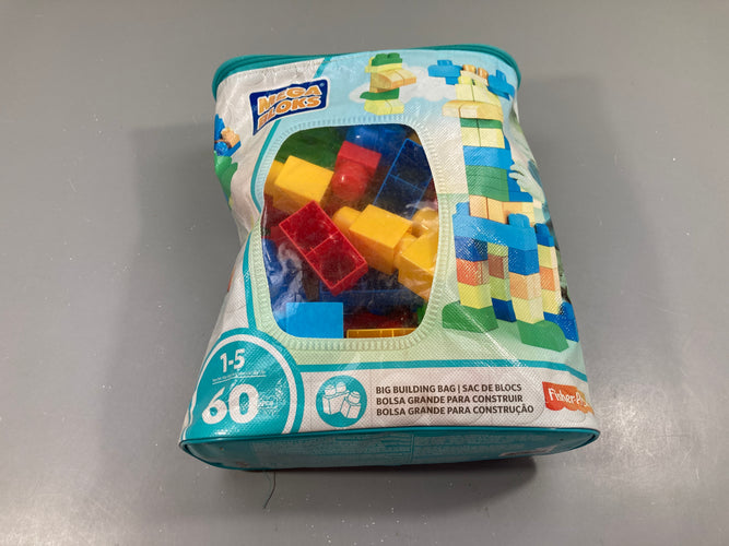 MegaBloks 60 blocs +12m - Complet, moins cher chez Petit Kiwi