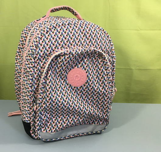 Sac à dos, Seoul BTS PRT, girly geo, Kipling. Juste la bande réfléchissante légèrement usée, moins cher chez Petit Kiwi