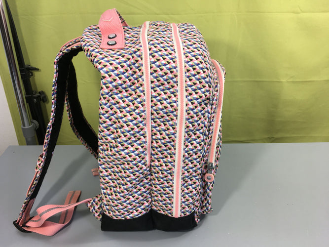 Sac à dos, Seoul BTS PRT, girly geo, Kipling. Juste la bande réfléchissante légèrement usée, moins cher chez Petit Kiwi