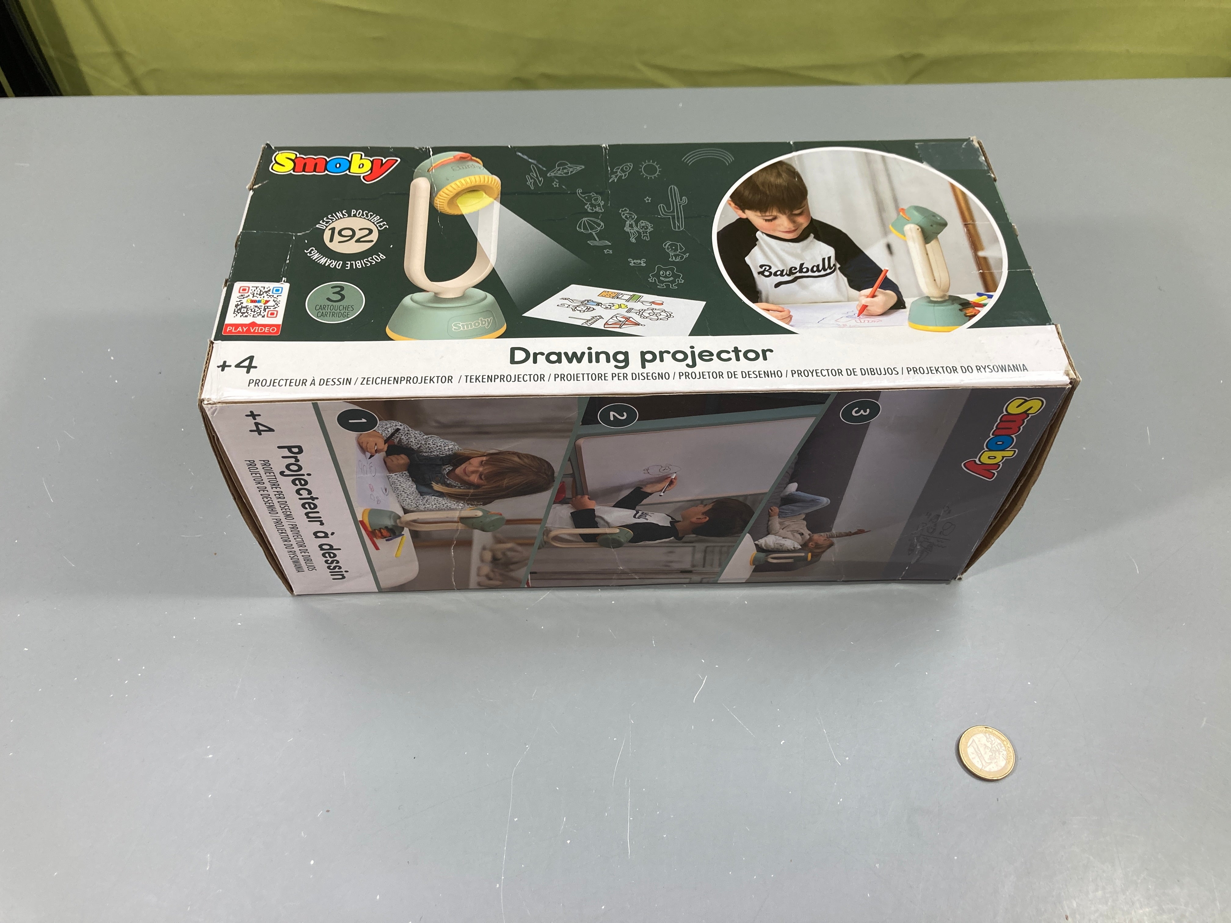 Projecteur à dessin, +4a complet - fonctionne