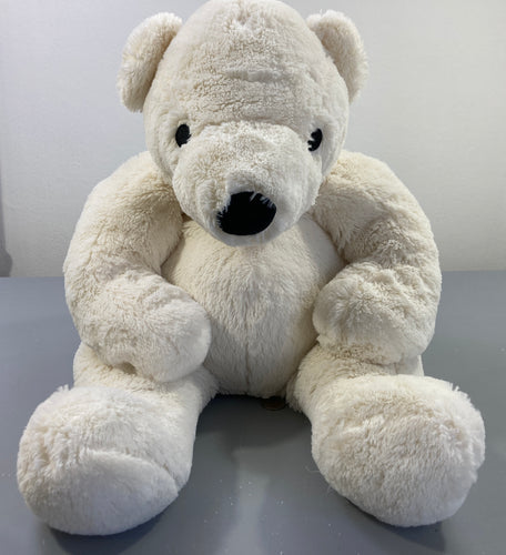 Grande peluche ours blanc, Casa, moins cher chez Petit Kiwi