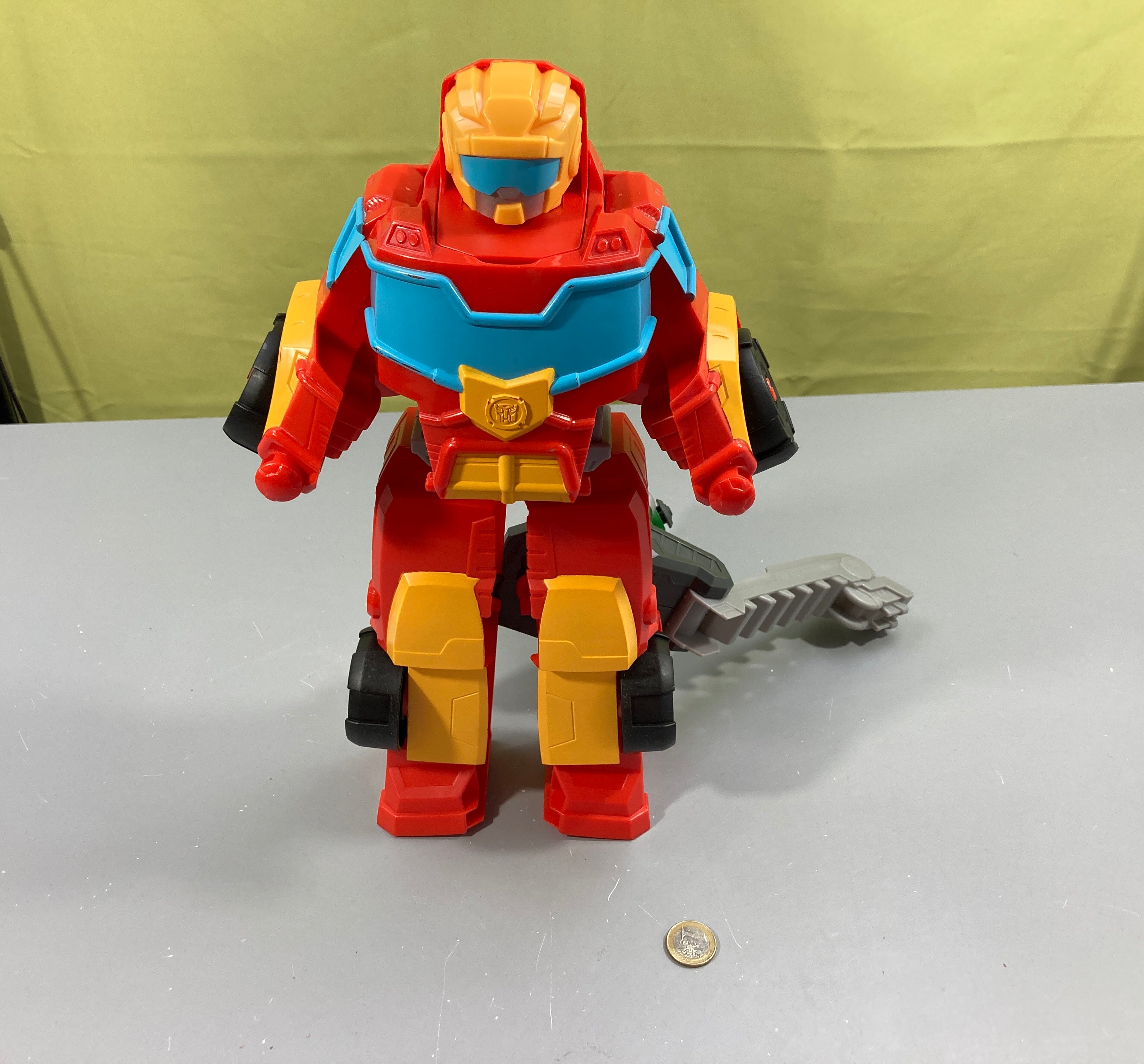 Transformers Playskool Rescue Bots Academy - Robot Secouriste Hot Shot - sons et lumière - fonctionne