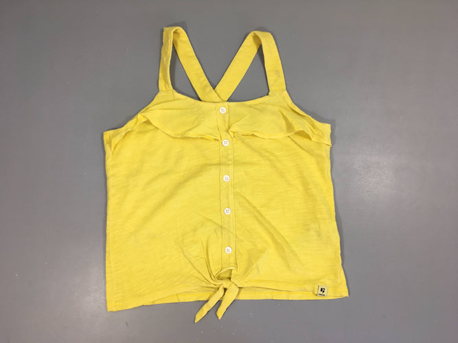 Top jersey jaune flammé, moins cher chez Petit Kiwi