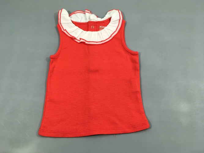 T-shirt s.m corail col, moins cher chez Petit Kiwi