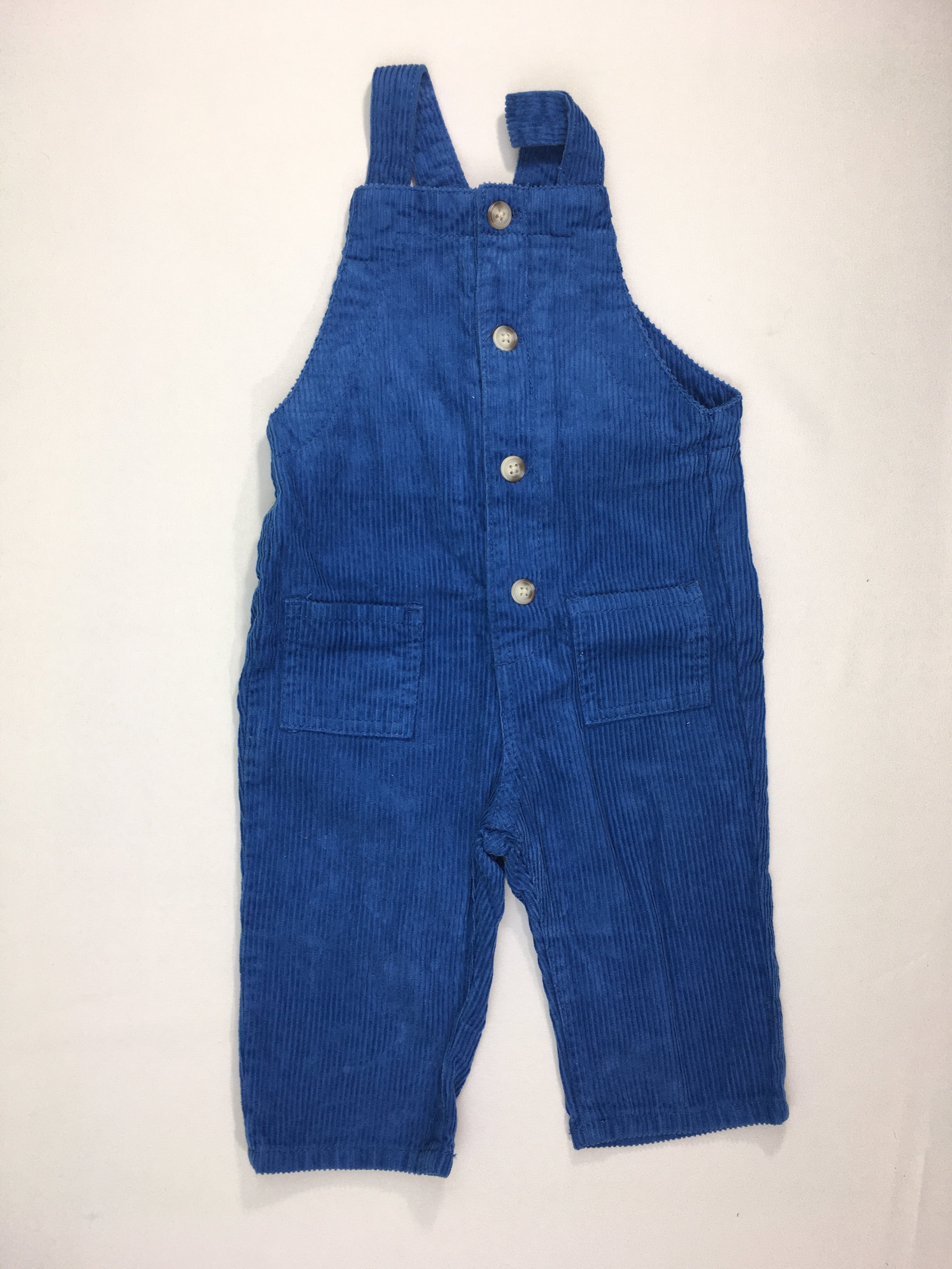 NEUF Salopette velours côtelé bleu