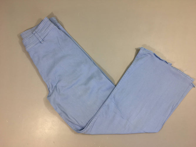 Pantalon large toile bleu, moins cher chez Petit Kiwi