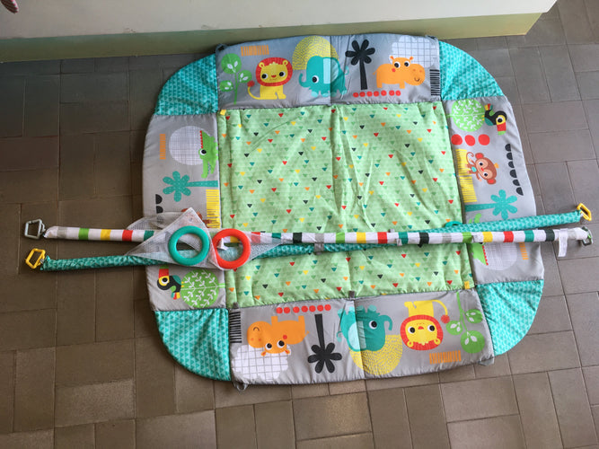 Tapis d'éveil tropical, Bright Starts, sans accessoires, peut servir de piscine à balle, moins cher chez Petit Kiwi