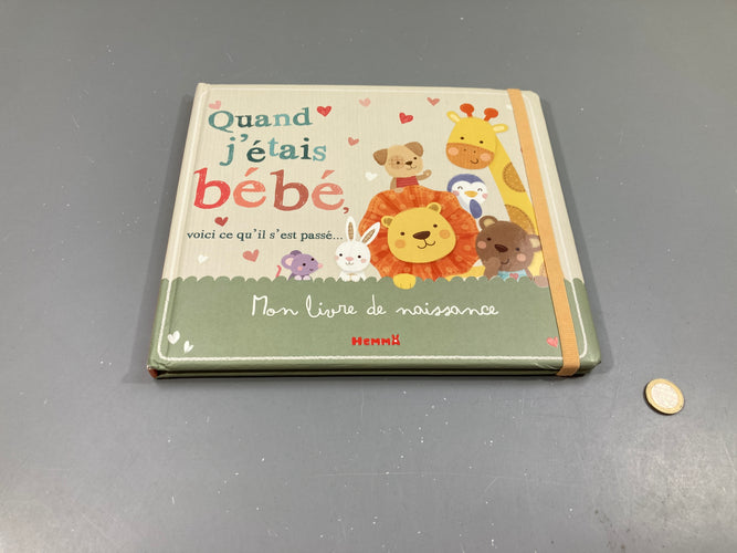 Quand j'était bébé voici ce qu'il s'est passé, mon livre de naissance, moins cher chez Petit Kiwi