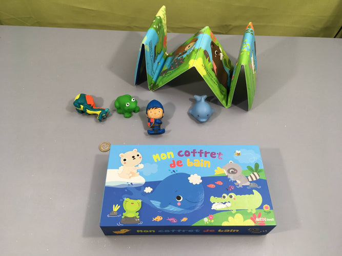 Mon coffret de bain, livre avec 2 personnages + 2 personnages Mike the knight, Auzou, moins cher chez Petit Kiwi