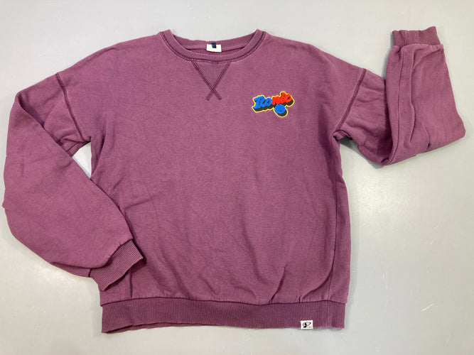 Sweat mauve Iconic, moins cher chez Petit Kiwi